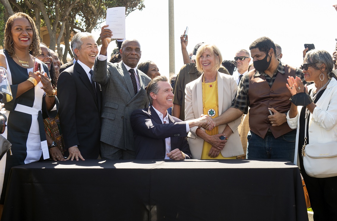 Governor Newsom signs legislation required to return Bruce's Beach to the Bruce family.