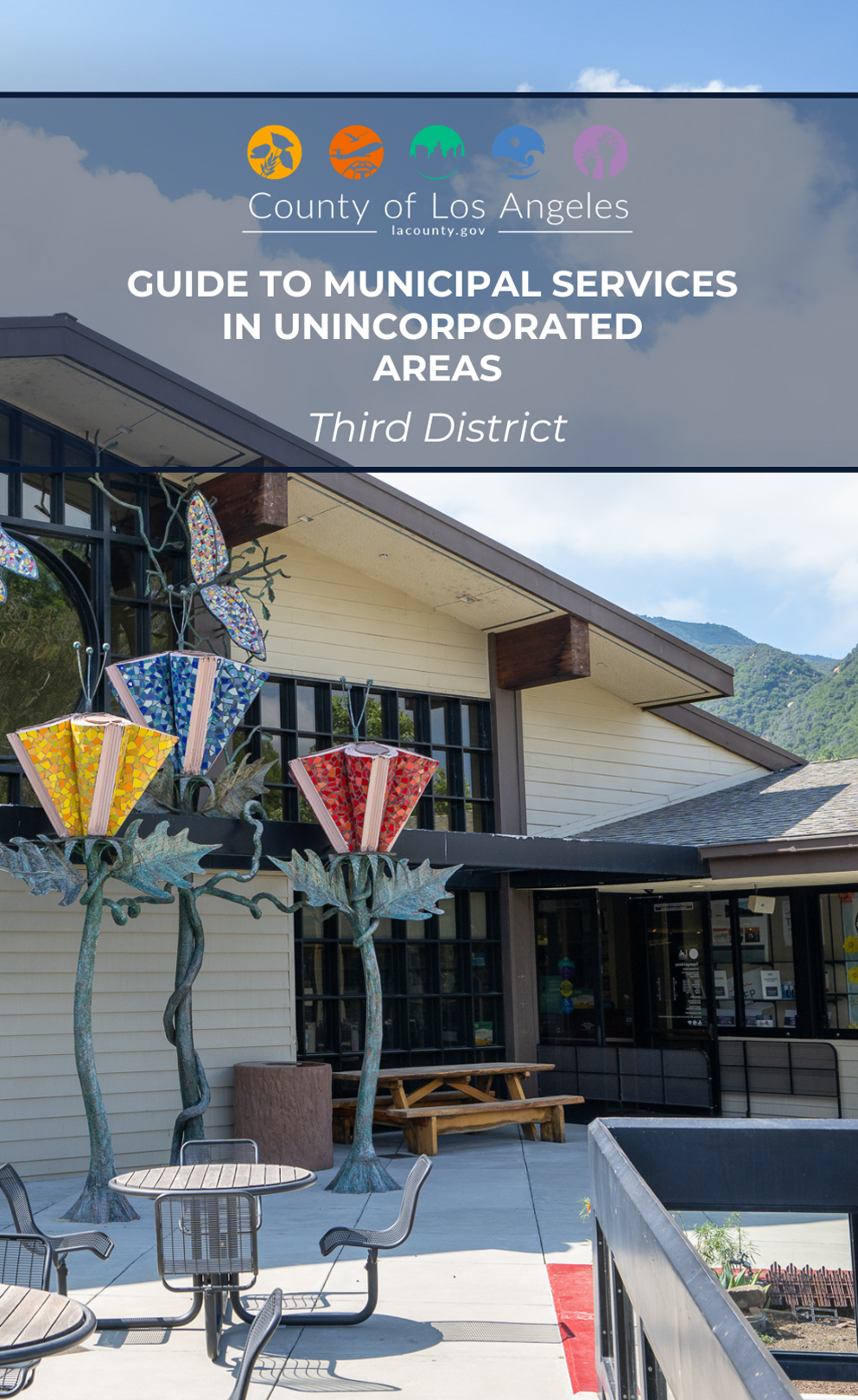 Cover art for the unincorporated services guide for the third supervisorial district.