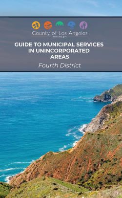 Cover art for the unincorporated services guide for the fourth supervisorial district.