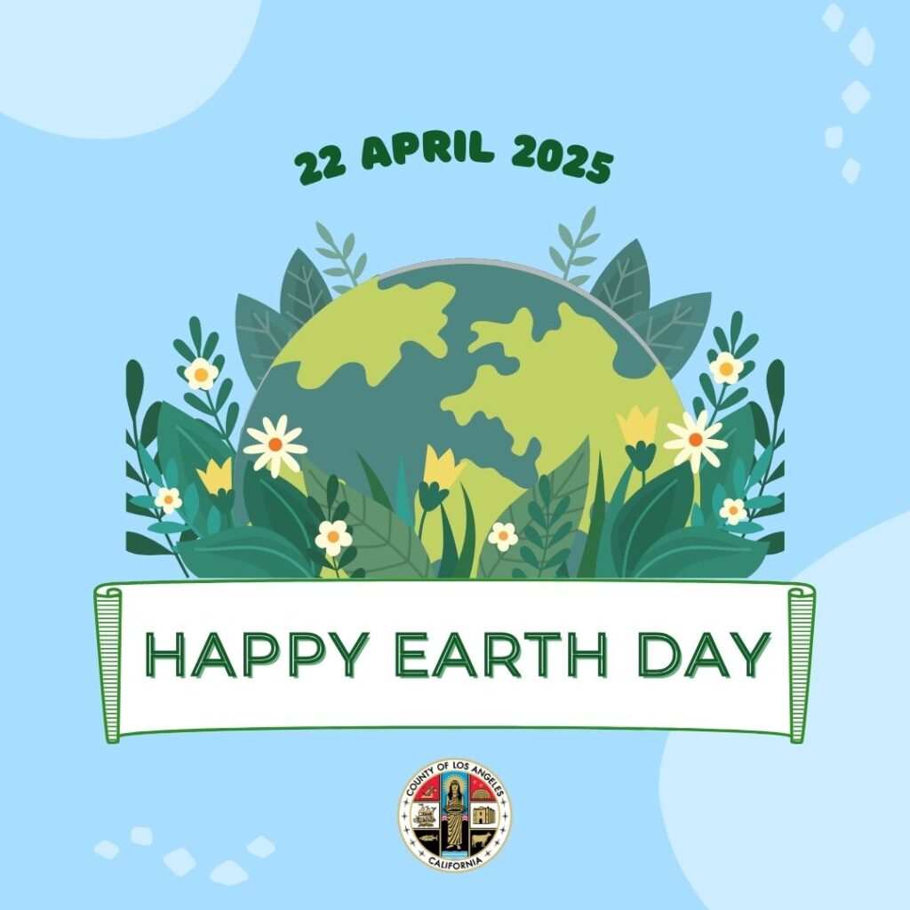 World, flowers for Earth Day flyer
