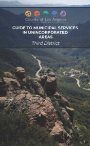 Cover art for the unincorporated services guide for the third supervisorial district.