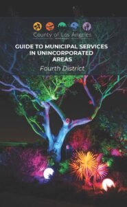 Cover art for the unincorporated services guide for the fourth supervisorial district.