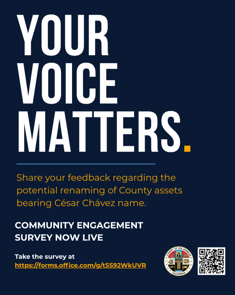 Your voice matters. community engagement survey live.